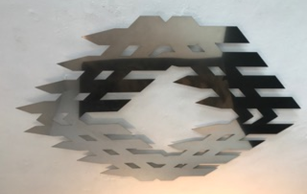 Lasercut inox sculpture - Steve Schepens